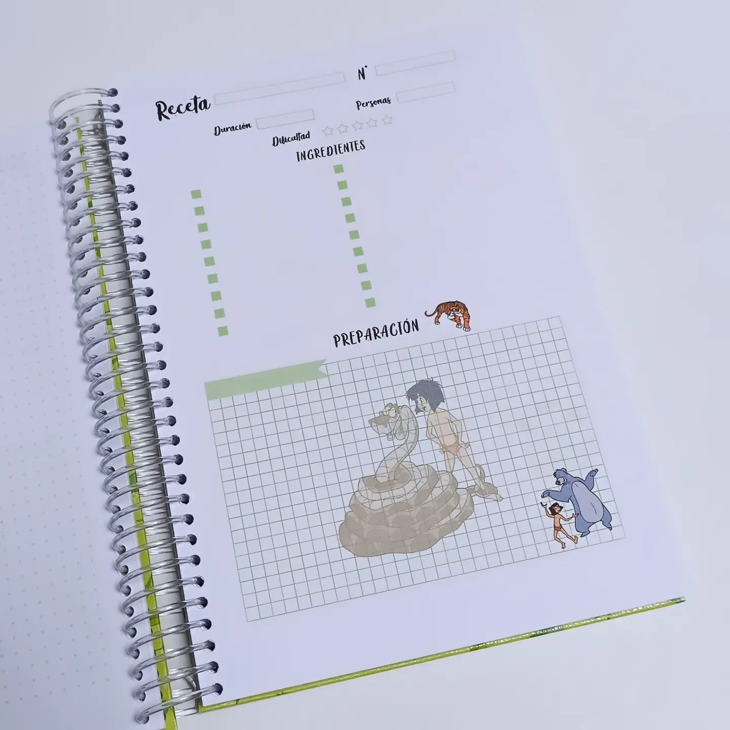 Recetario A5 Libro de la Selva