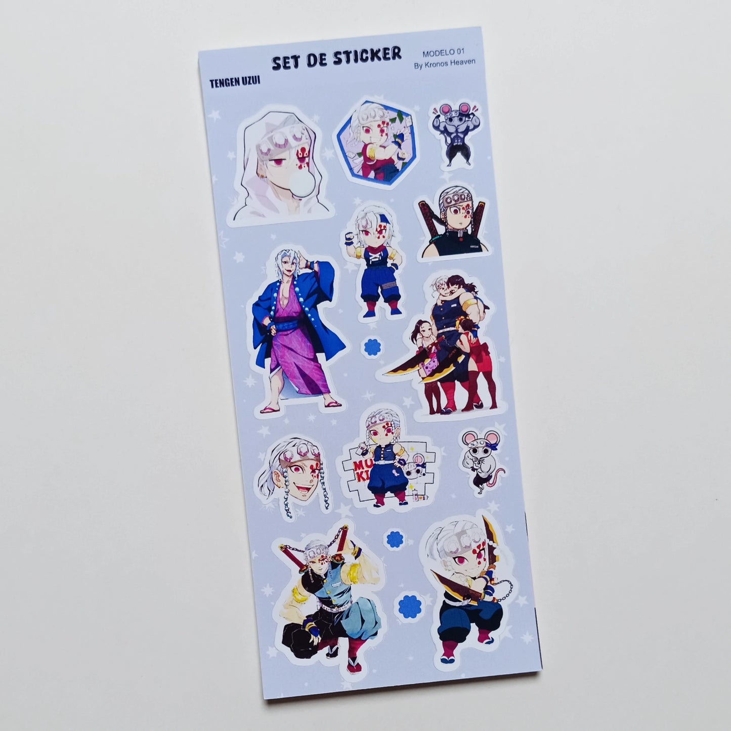 Set Sticker Alargado Tengen Uzui