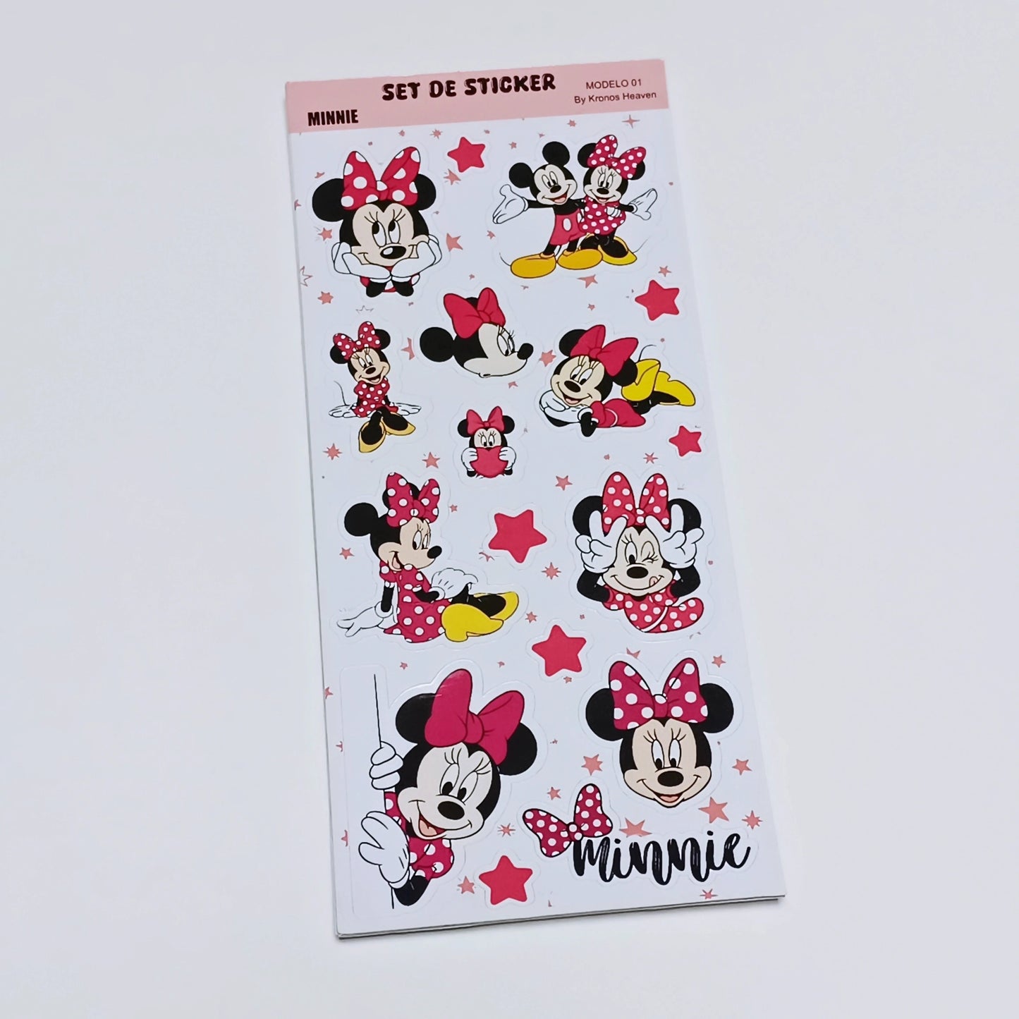 Set Sticker Alargado Minnie