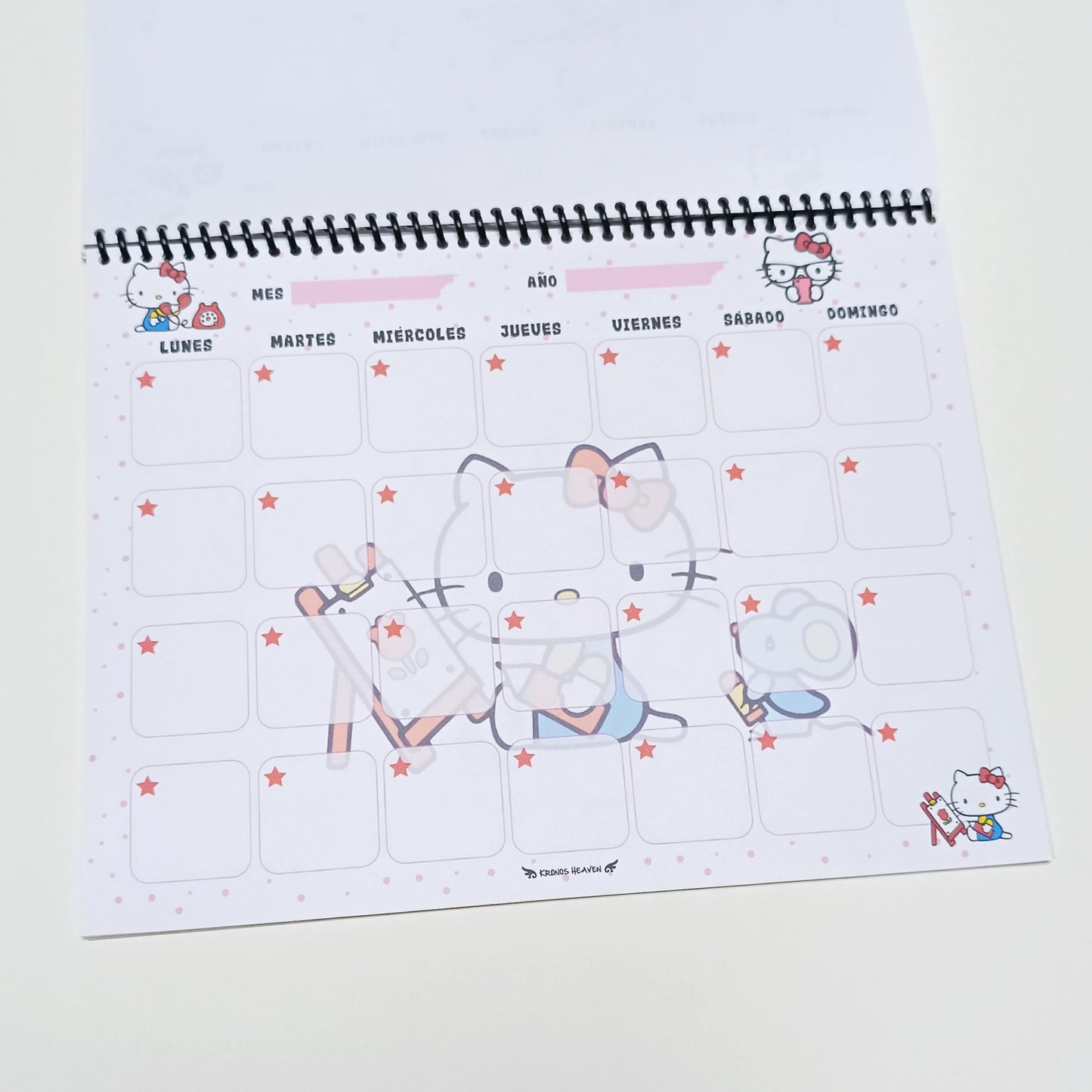 Planner Mensual Hello Kitty