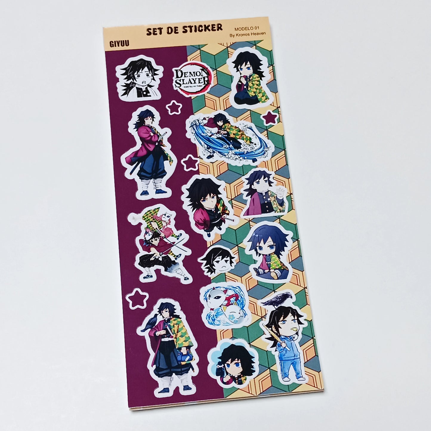 Set Sticker Alargado Giyuu