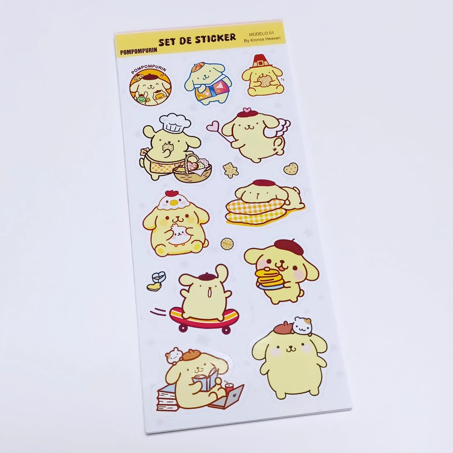 Set Sticker Alargado Pompompurin