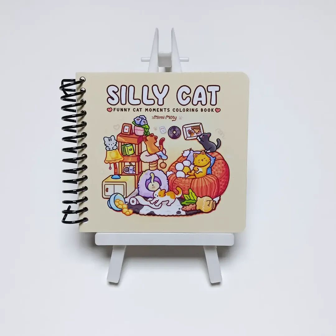 Mini libro para Pintar Silly Cat