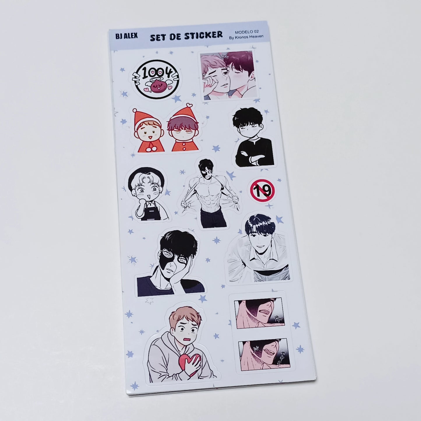 Set Sticker Alargado Bj Alex 02