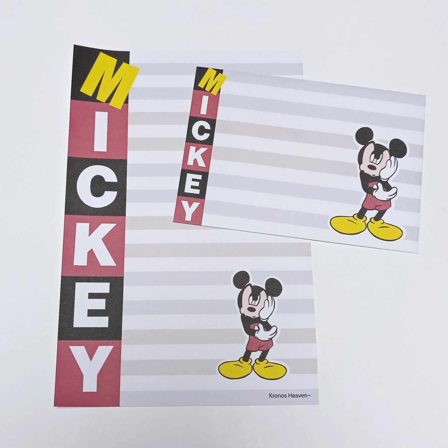 Conjunto Mickey Letras