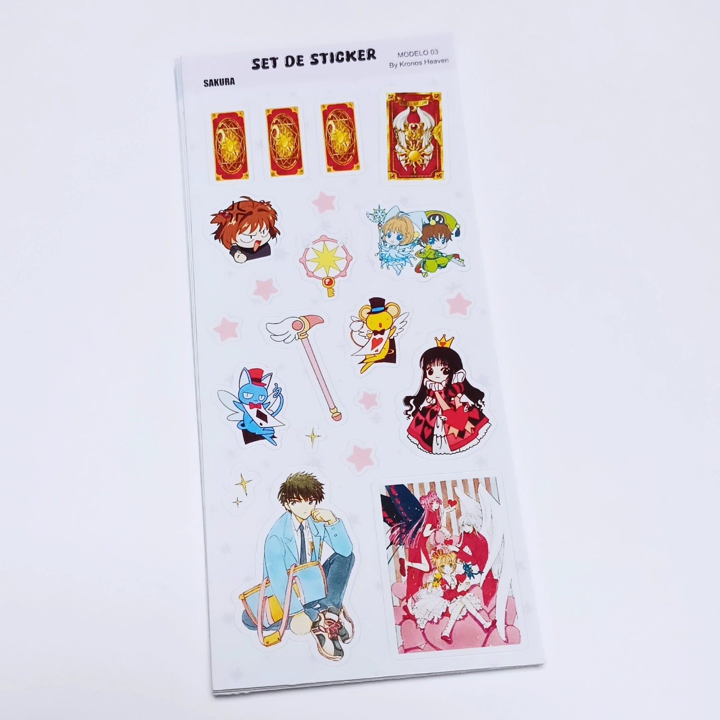 Set Sticker Alargado Sakura 03