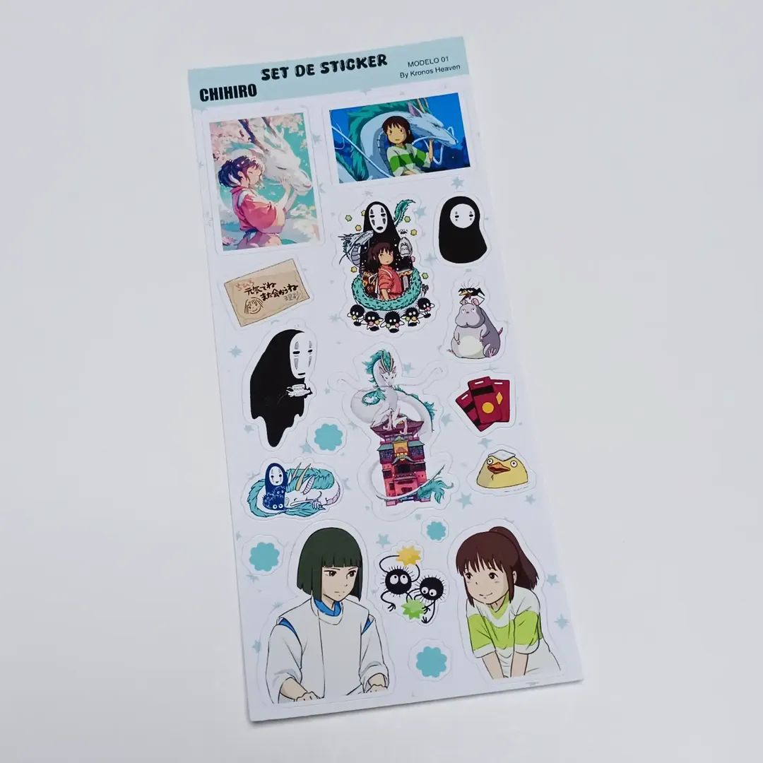 Set Sticker Alargado Chihiro
