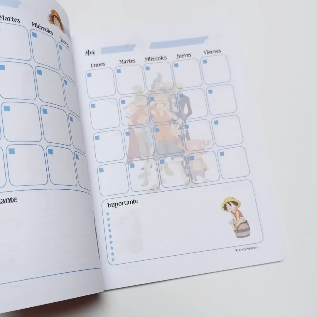Planner Mensual One Piece