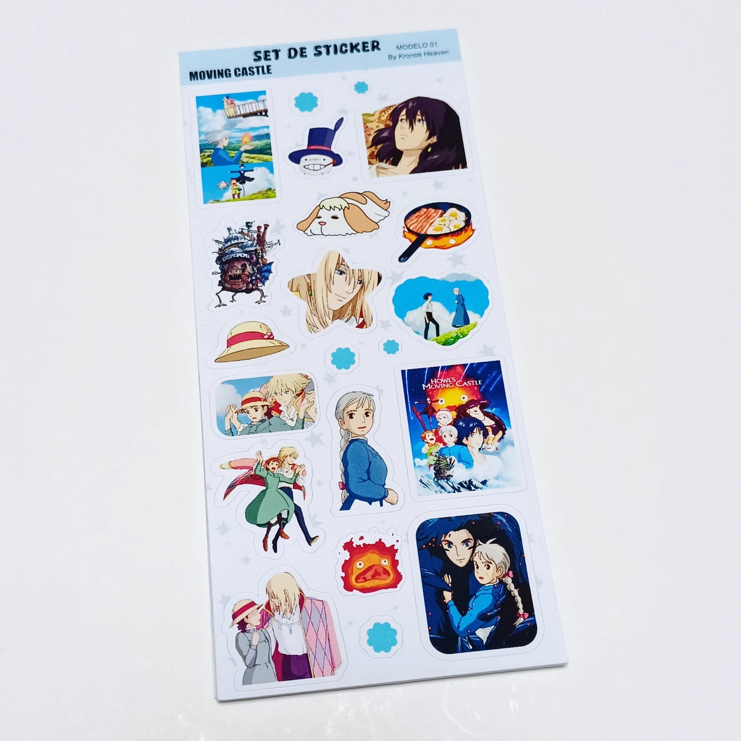 Set Sticker Alargado Moving Castle