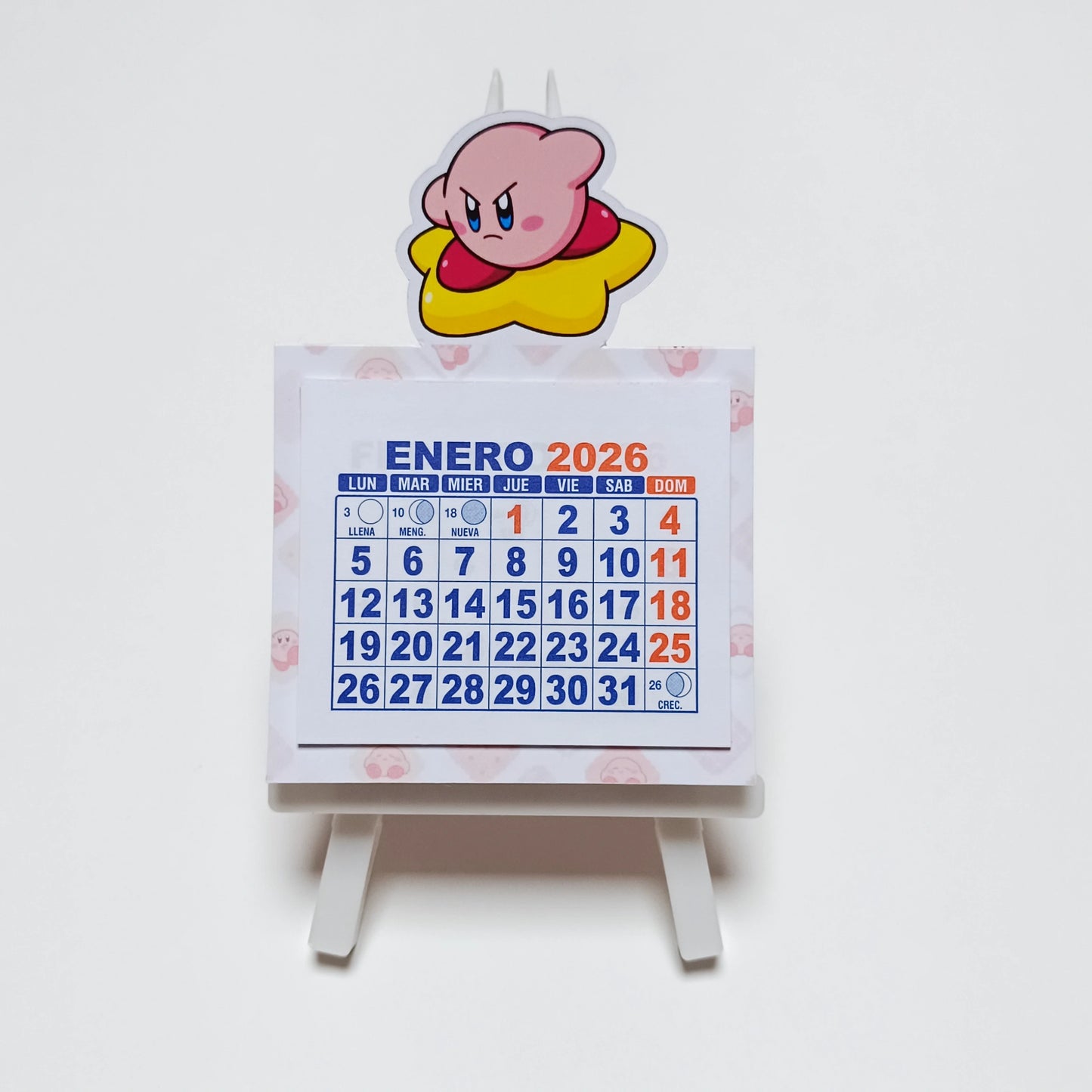 Calendario Escritorio Kirby 2026