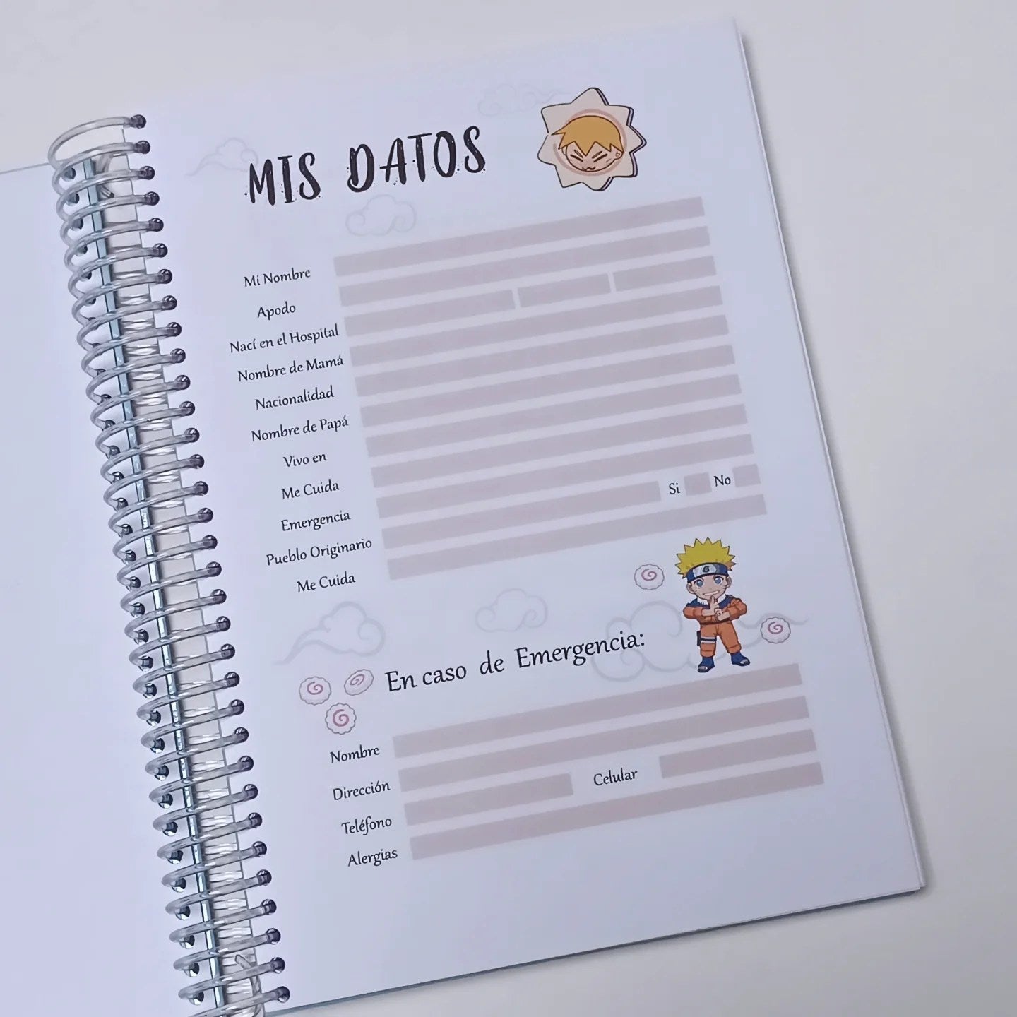 Planner Pediátrico A5 Naruto