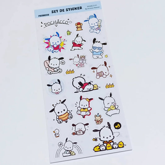 Set Sticker Alargado Pochacco