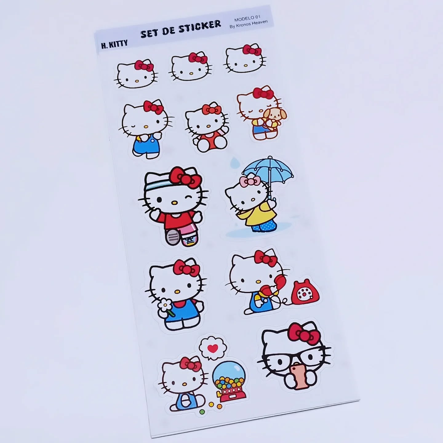 Set Sticker Hello Kitty