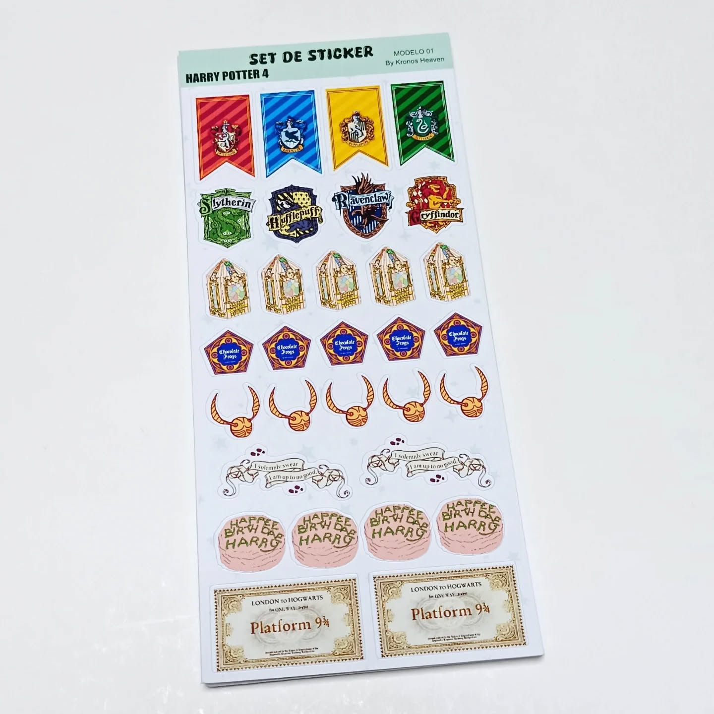 Set Sticker Alargado Harry Potter 02