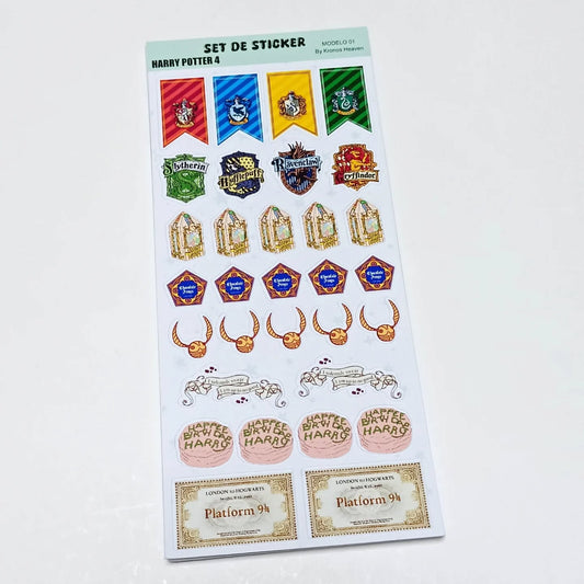 Set Sticker Alargado Harry Potter 02