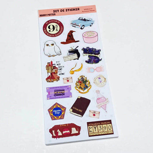 Set Sticker Alargado Harry Potter 03