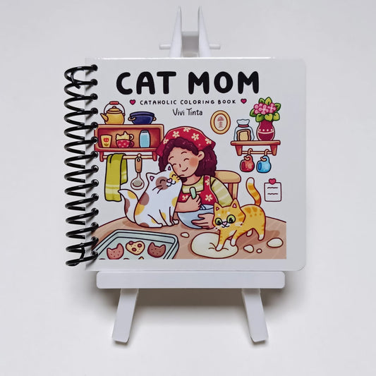 Mini Libro para Pintar Cat Mom