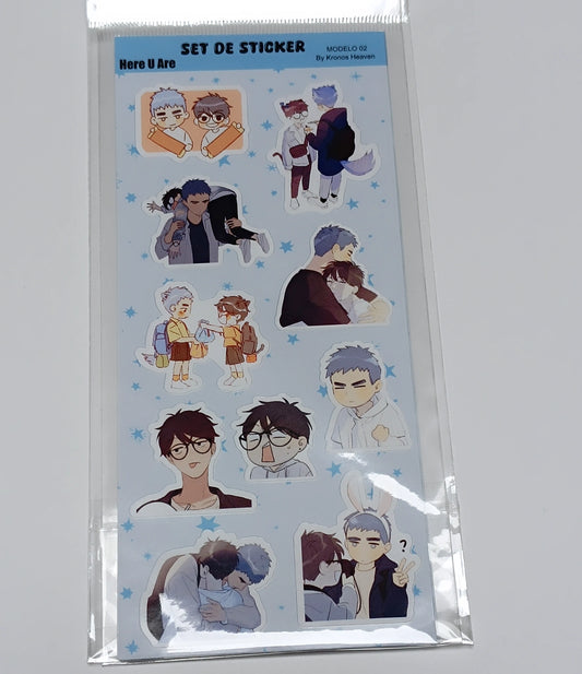 Set Stickers Here U Are 02