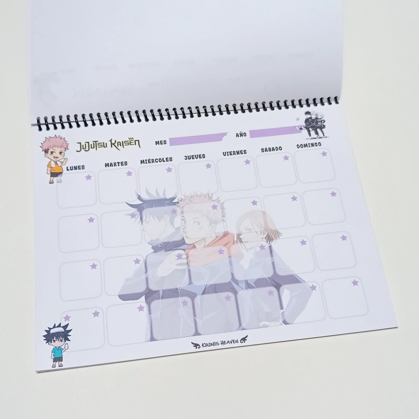 Planner Mensual Jujutsu Kaizen