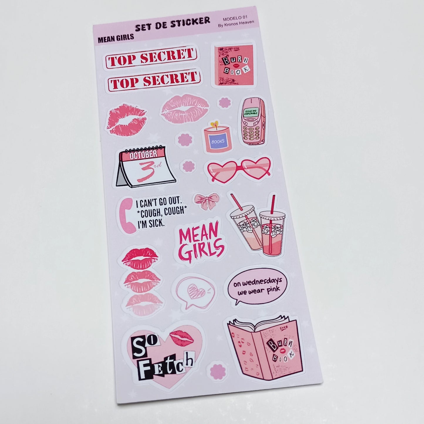 Set Sticker Alargado Mean Girl