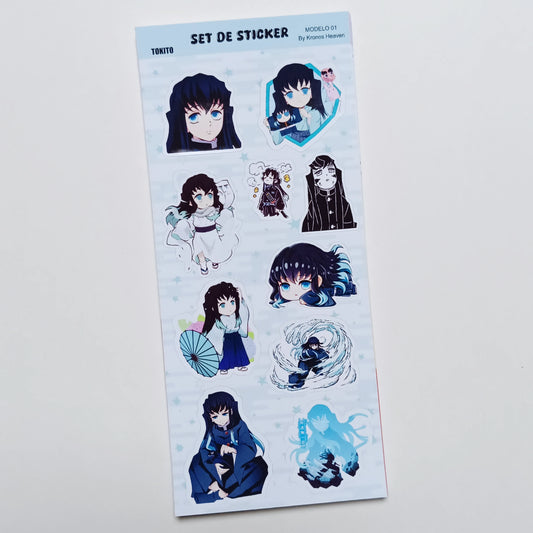 Set Sticker Alargado Tokito