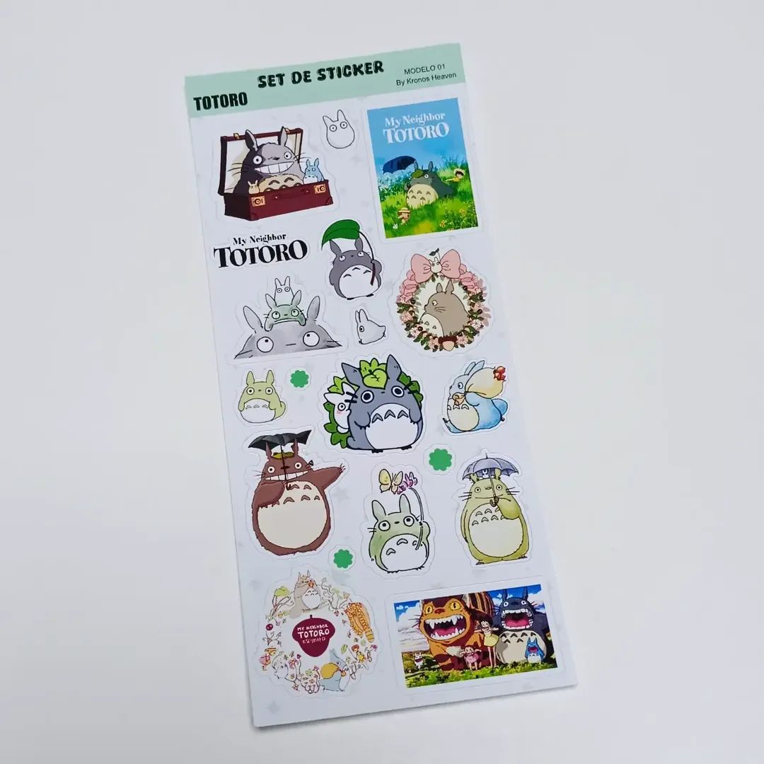 Set Sticker Alargado Totoro