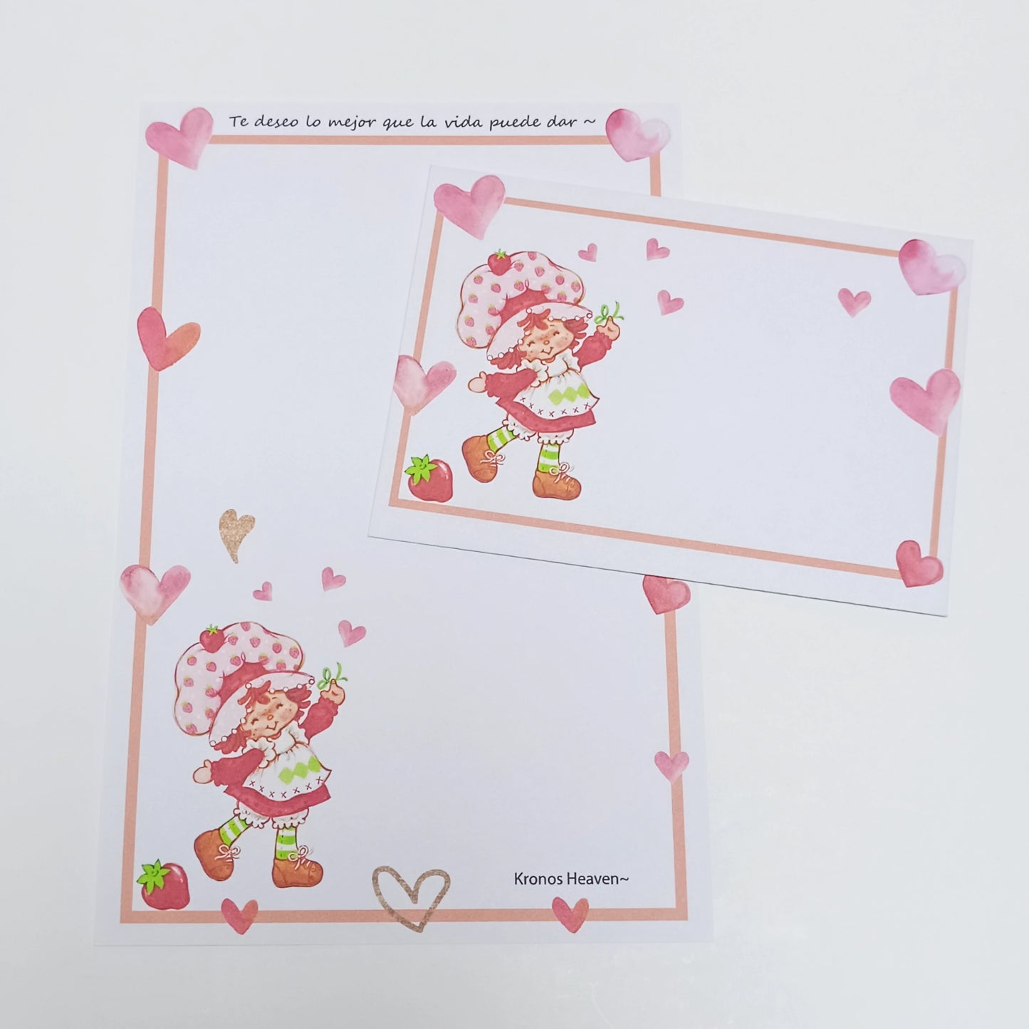 Conjunto Frutillita Corazones