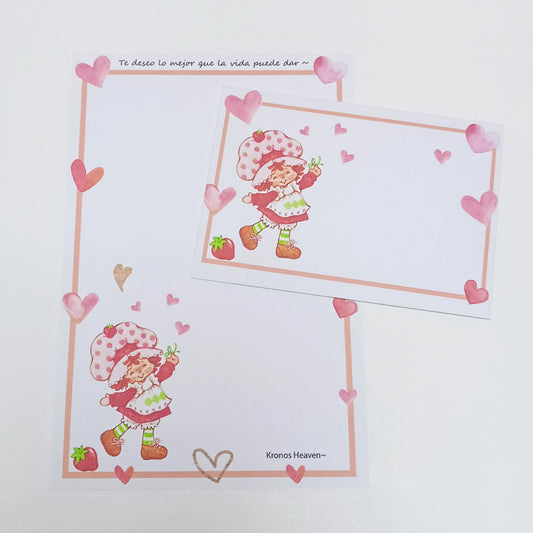 Conjunto Frutillita Corazones