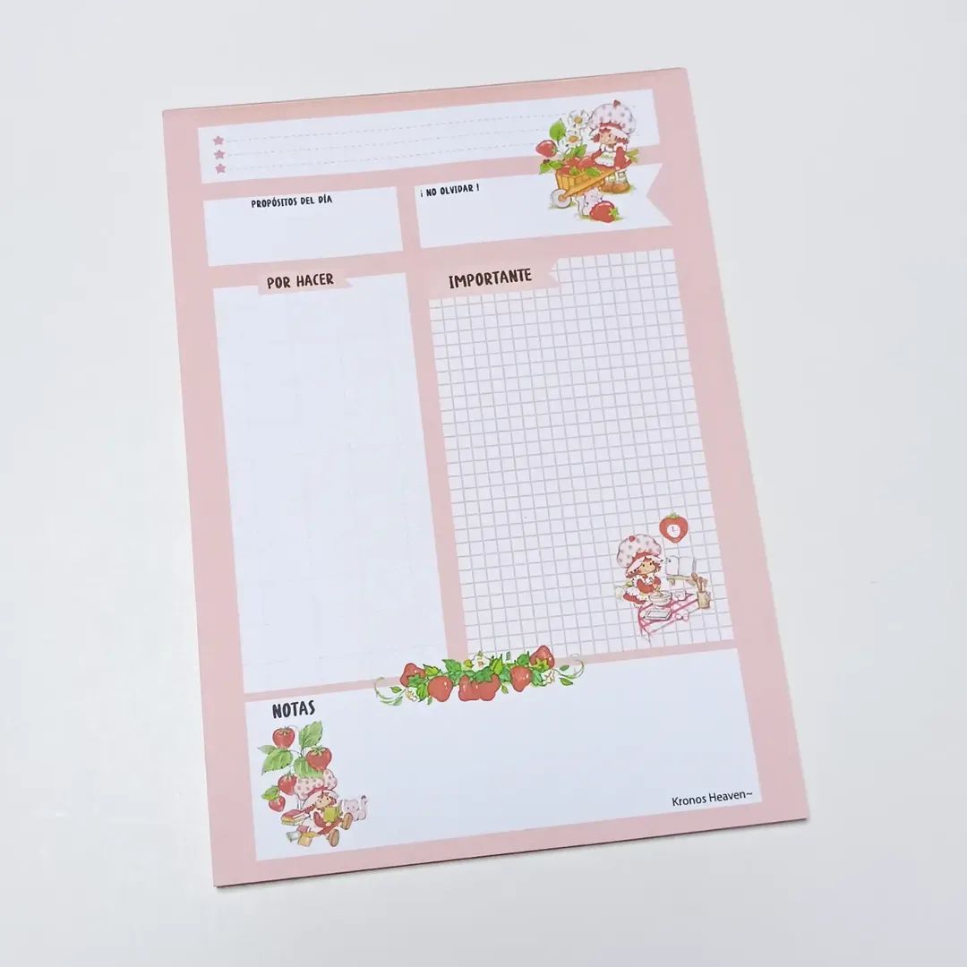 Planner Diario Frutillita A5