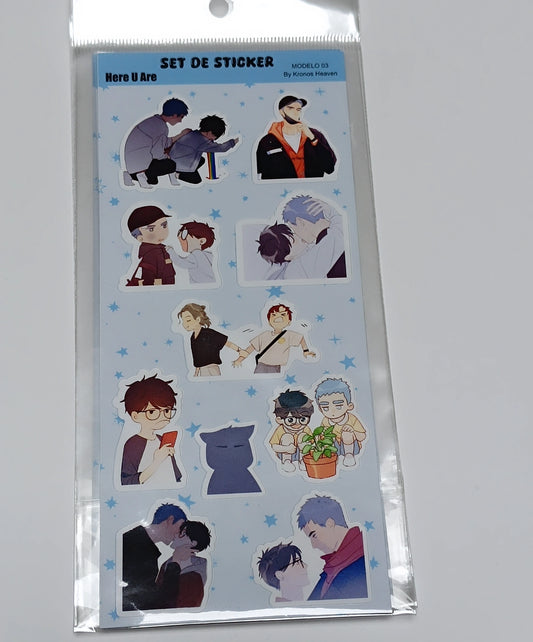 Set Sticker Here U Are 03