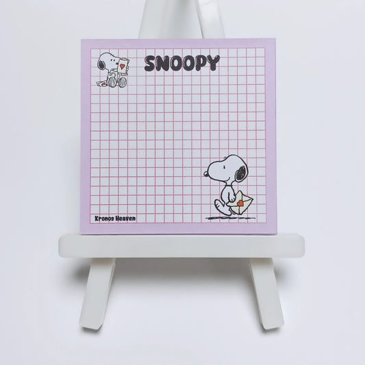 Memo Cuadrado Snoopy Carta