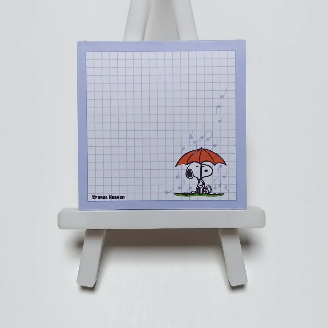 Memo Cuadrado Snoopy Notas