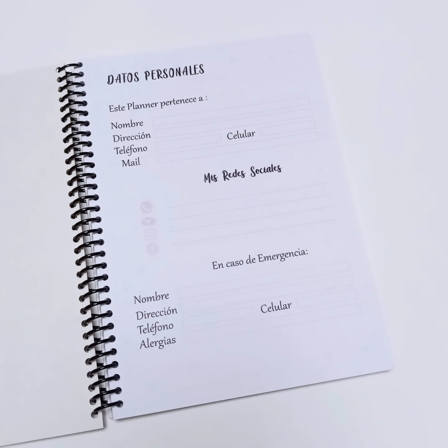 Planner Pedidos Básico Diseño 01
