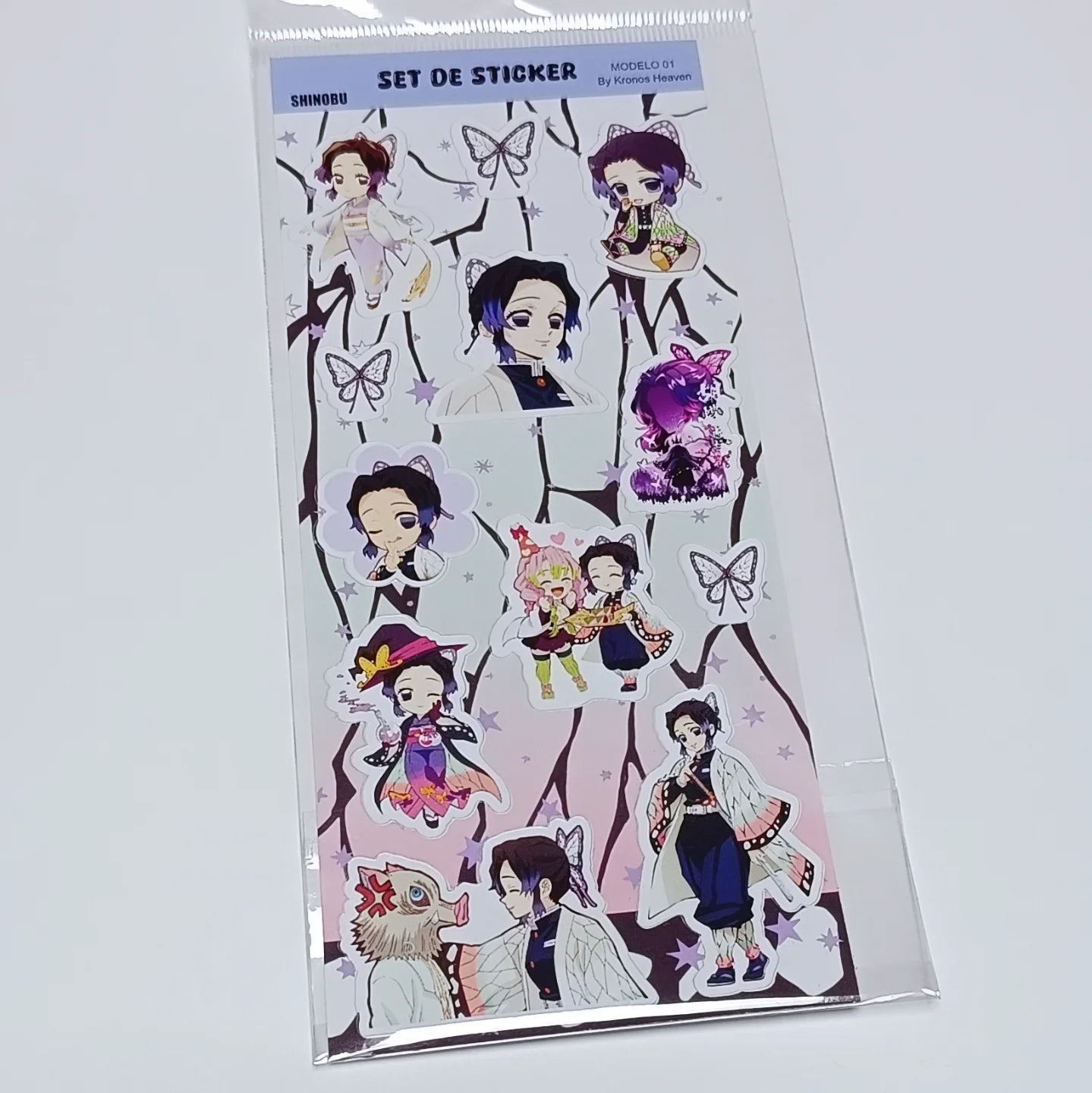 Set Stickers Alargado Shinobu