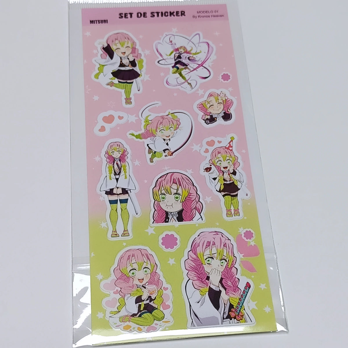 Mitsuri Translucent Stickers Set Sticker Alargado Mitsuri – Kronos Heaven