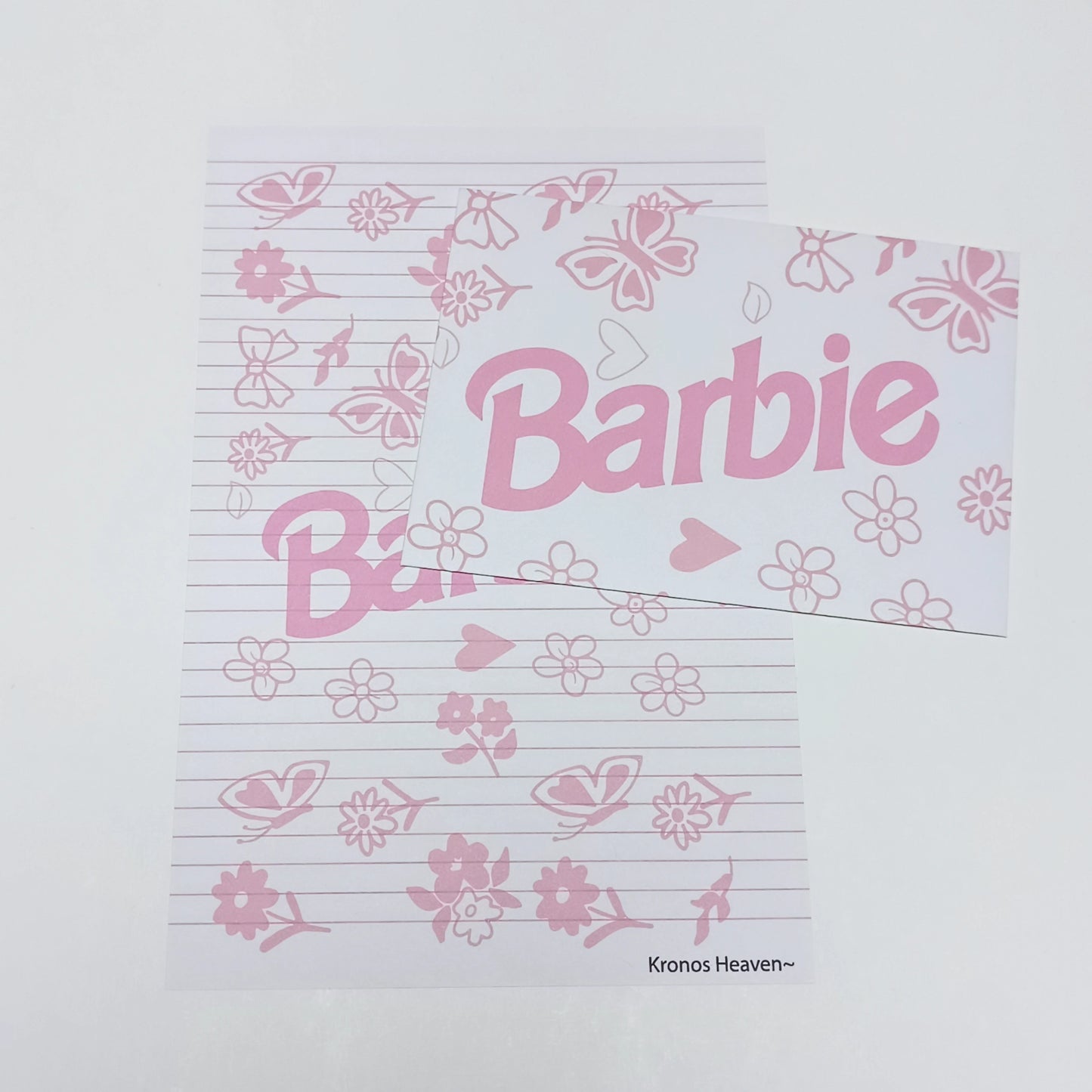 Conjunto Barbie Flores Rosadas