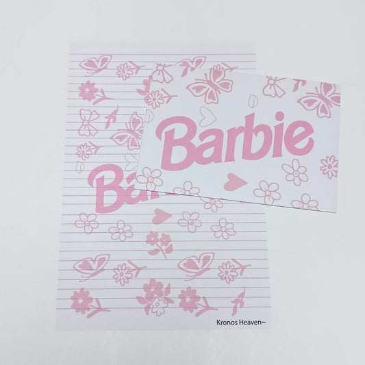 Conjunto Barbie Flores Rosadas
