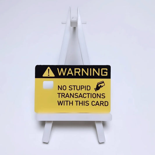 Sticker Vinilo diseño Warning