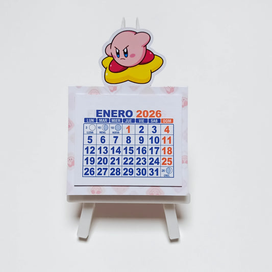 Calendario Escritorio Kirby 2026
