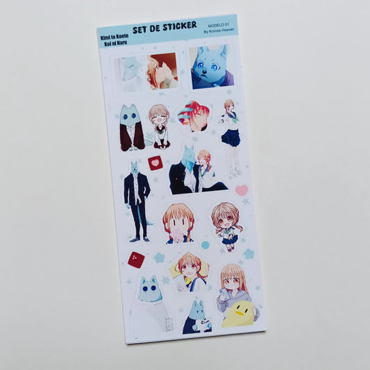 Set Sticker Alargado Kimi to Koete Koi ni Naru