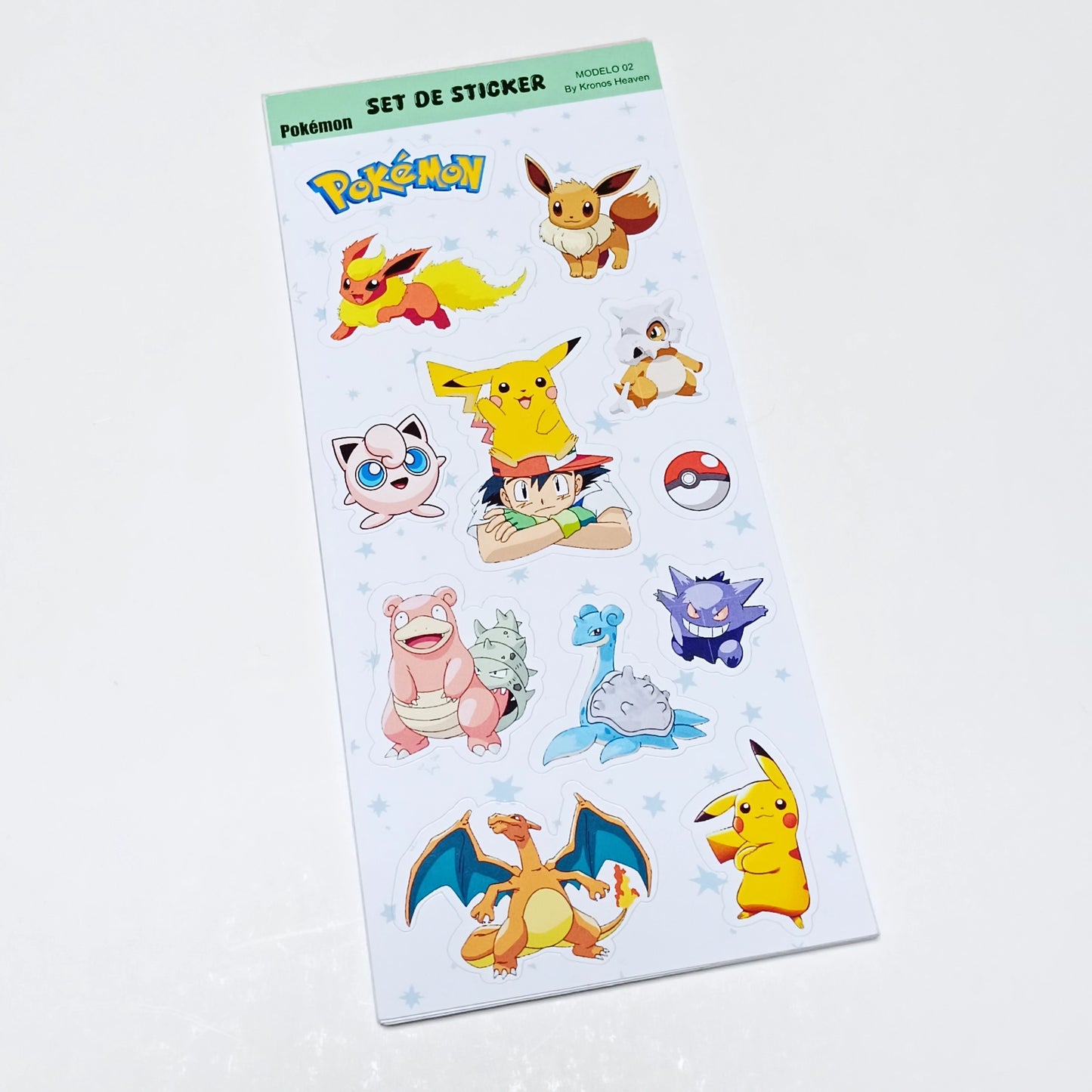 Set Sticker Alargado Pokémon 02